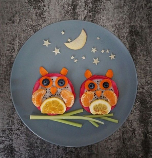 十种简单又好看的幼儿亲子水果拼盘图片